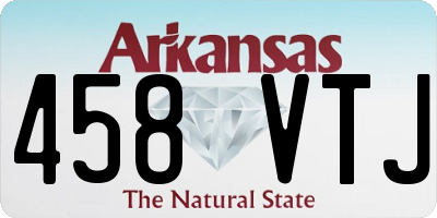 AR license plate 458VTJ