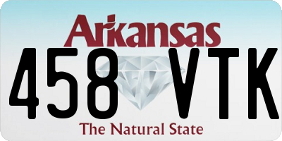 AR license plate 458VTK