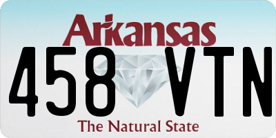 AR license plate 458VTN