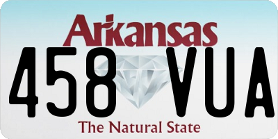 AR license plate 458VUA