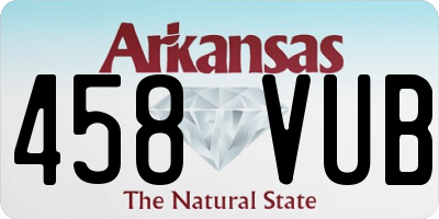 AR license plate 458VUB