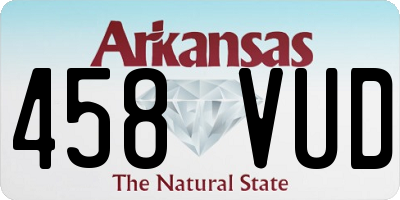 AR license plate 458VUD