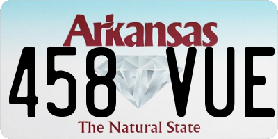 AR license plate 458VUE