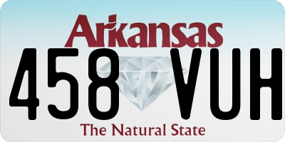 AR license plate 458VUH