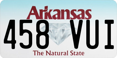 AR license plate 458VUI