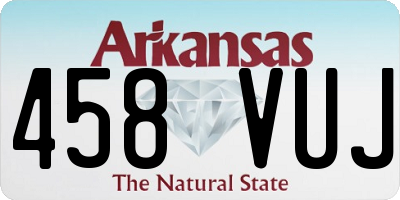 AR license plate 458VUJ