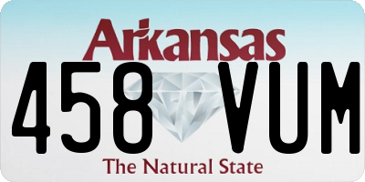 AR license plate 458VUM