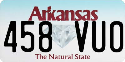 AR license plate 458VUO