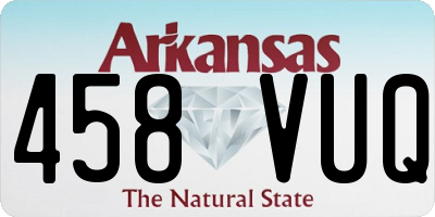 AR license plate 458VUQ