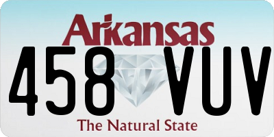 AR license plate 458VUV