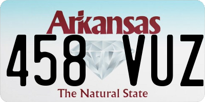 AR license plate 458VUZ