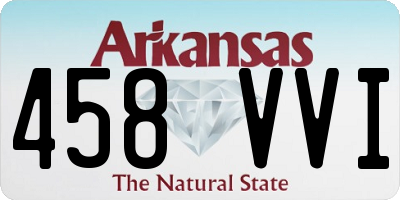 AR license plate 458VVI