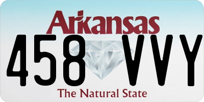 AR license plate 458VVY