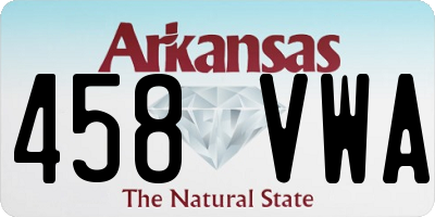 AR license plate 458VWA