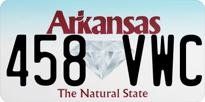 AR license plate 458VWC