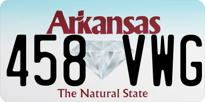 AR license plate 458VWG