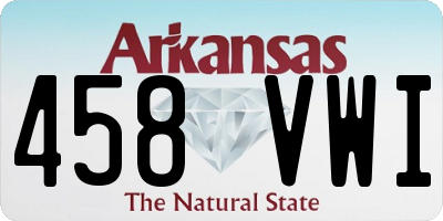 AR license plate 458VWI