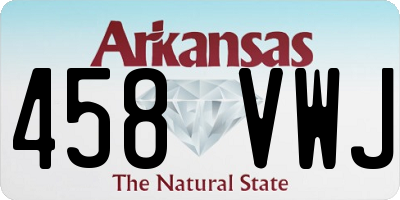AR license plate 458VWJ
