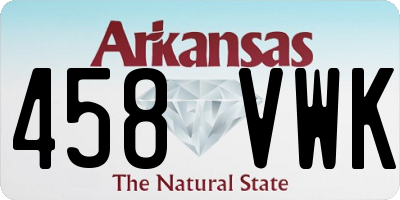 AR license plate 458VWK