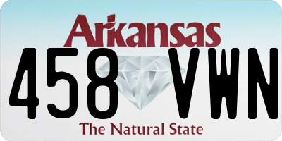 AR license plate 458VWN