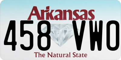 AR license plate 458VWO