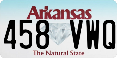 AR license plate 458VWQ