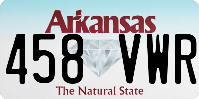 AR license plate 458VWR