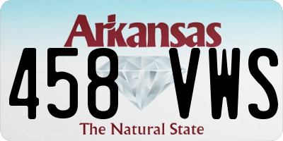 AR license plate 458VWS