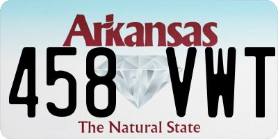 AR license plate 458VWT