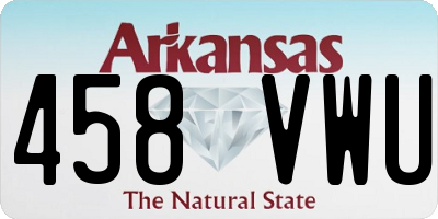 AR license plate 458VWU