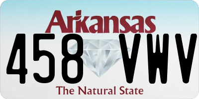 AR license plate 458VWV