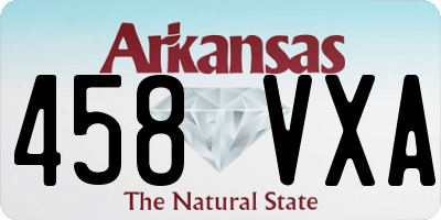AR license plate 458VXA