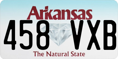 AR license plate 458VXB