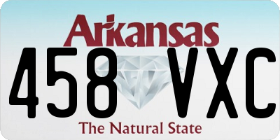 AR license plate 458VXC