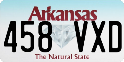 AR license plate 458VXD