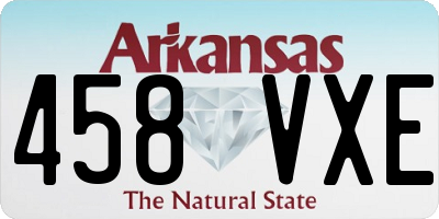 AR license plate 458VXE
