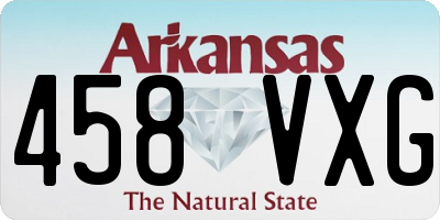 AR license plate 458VXG