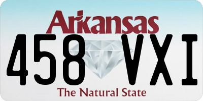 AR license plate 458VXI