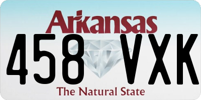 AR license plate 458VXK