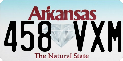 AR license plate 458VXM