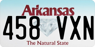 AR license plate 458VXN
