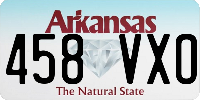 AR license plate 458VXO