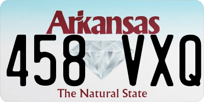 AR license plate 458VXQ