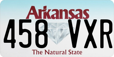 AR license plate 458VXR