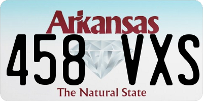 AR license plate 458VXS