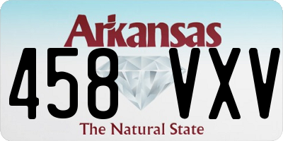 AR license plate 458VXV