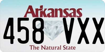 AR license plate 458VXX