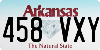 AR license plate 458VXY