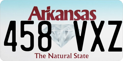 AR license plate 458VXZ