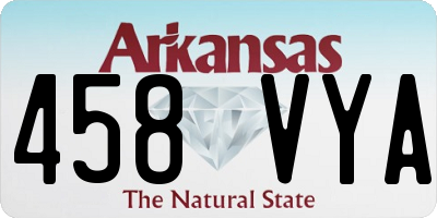 AR license plate 458VYA